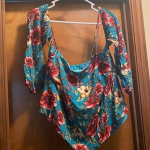 Forever 21 2XL Teal Blouse